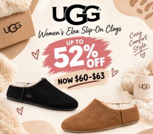 Image of sale on UGG Women's Elea Slip-On Clogs Up to 52% off