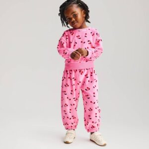 Cherry Microfleece Pull-on Sweatpants