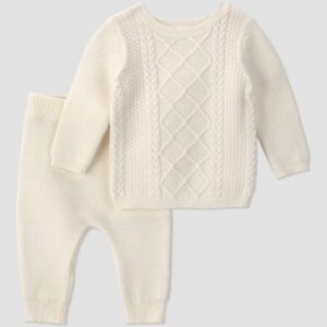 100% Cotton Sweater and Pants Set