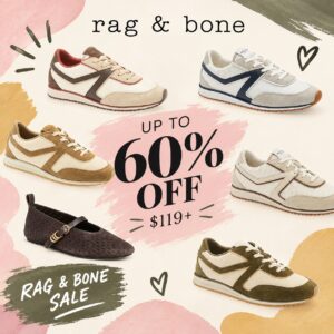 Image of sale on Rag & Bone Shoe Sale Up to 60% off