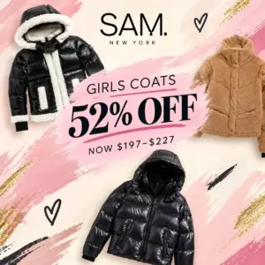 Image of sale on Girls Coats 52% off