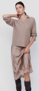 Mare Mare Twofer Cable Sweater and Slip Dress