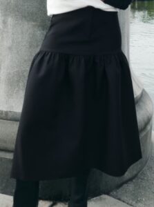 Flared Midi Skirt
