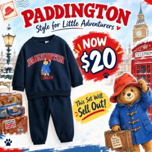 Image of sale on 2-piece Printed Sweatshirt and Joggers Set
