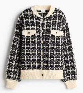 Image of sale on Oversized Bouclé-Knit Cardigan