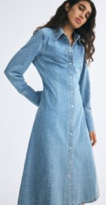 Image of sale on Denim Shirt Dress