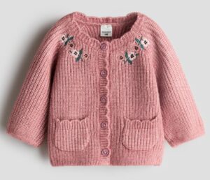 Image of sale on Embroidered-Detail Cardigan