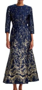 Image of sale on Claravelle Metallic Jacquard Gown