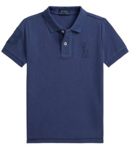 Image of sale on Boys' 2-7 Big Pony Paint-Print Mesh Polo Shirt