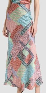 Image of sale on Sienna Printed Bias-Cut Maxi Skirt