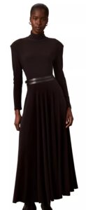 Image of sale on Women's Belted Long-Sleeve Turtleneck A-Line Dress