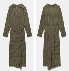 Image of sale on Check Midi Dress with Hardware