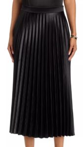 Image of sale on Pleated Satin Skirt