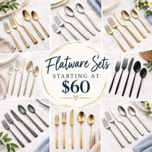 Image of sale on 25% off Cambridge Flatware Set!
