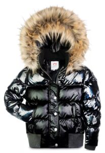 Image of sale on Girls' Kyla Faux Fur Trim Puffer Coat - Little Kid, Big Kid