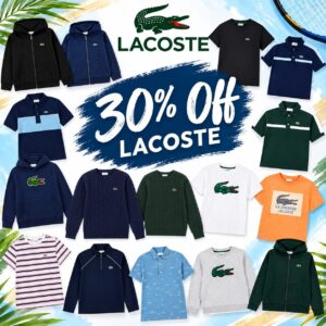 30% Off Lacoste!!p