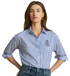 Image of sale on Women’s Striped Long-Sleeve Shirt