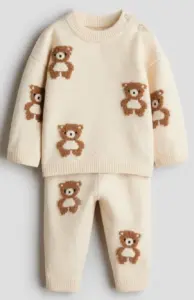 Image of sale on 2-Piece Jacquard-Knit Set