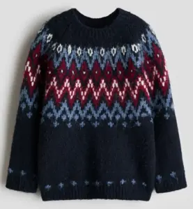 Image of sale on Jacquard-Knit Sweater