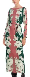 Image of sale on Pink Garden Midi Dress
