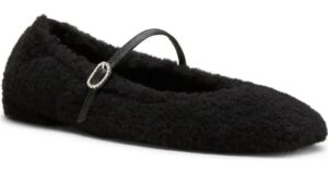 Image of sale on Lennox Genuine Shearling Ballet Flat