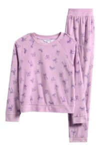 Image of sale on Kids' Snuggle Up Print Lounge Sweatshirt & Joggers Set