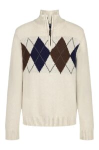 Image of sale on Kids' Argyle Quarter Zip Sweater