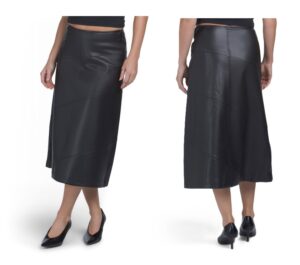 Image of sale on Pieced A-line Midi Skirt