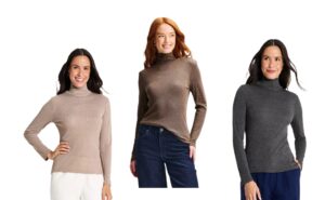 Image of sale on Women's Long Sleeve Featherweight Mockneck T-Shirt