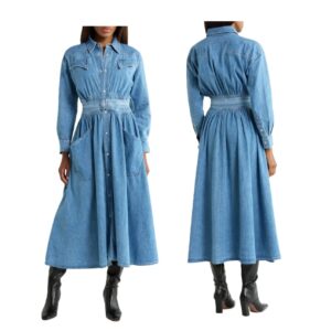 Image of sale on The Gallop Denim Midi Dress