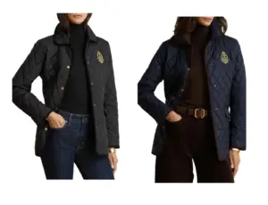 Image of sale on Quilted Crest Snap Front Jacket
