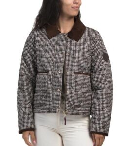 Image of sale on Cropped Quilted Printed Coat