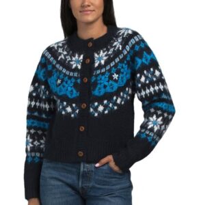 Image of sale on Fair Isle Cardigan With Embroidery