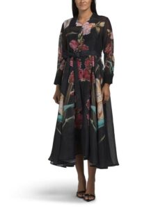 Image of sale on Floral Shirt Dress