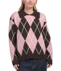 Argyle Collared Sweater