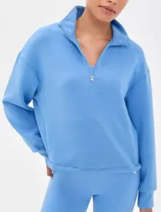 Image of sale on Sian Cropped Half Zip Sweatshirt